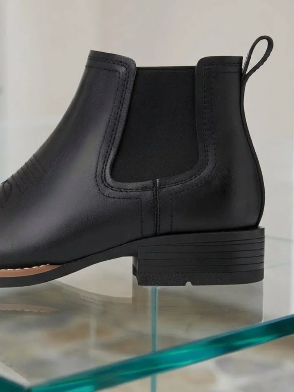Men's Square Toe Western Boots | Casual Slip-On Cowboy Boots